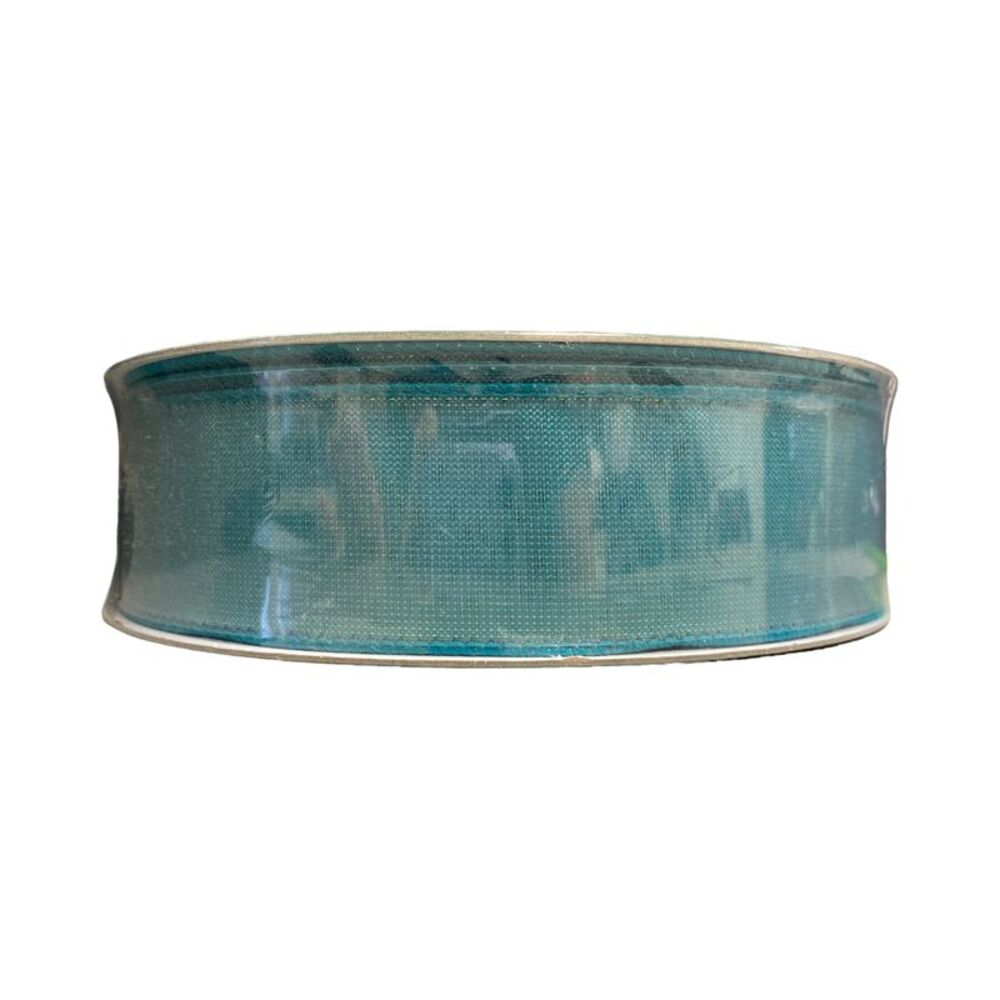Blue Green - Member's Mark Wired Edge Premium Holiday Ribbon, 1.5" Wide x 50 Yar